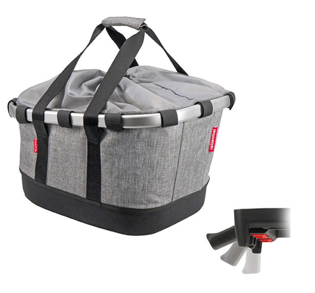 Mandtas KLICKfix Bikebasket GT - UniKlip Twist Silver - 21 Liter Mandtas KLICKfix Bikebasket GT - UniKlip Twist Silver - 21 Liter